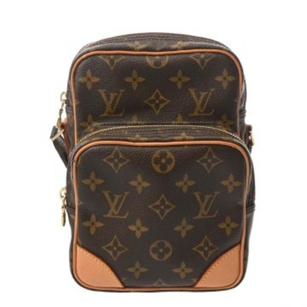 LOUIS VUITTON Authentic Brown Monogram Canvas Shoulder Bag